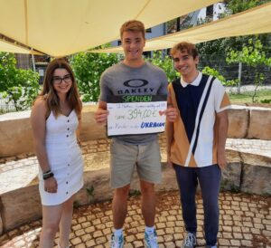 Die SMV freut sich über eine Spende in Höhe von 394 € für die Aktion "Nothilfe für Kinder aus der Ukraine“ der Unicef.